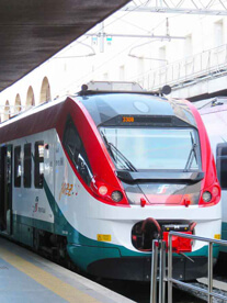 Rome Fiumicino Airport Train Station with service to the Roma Termini