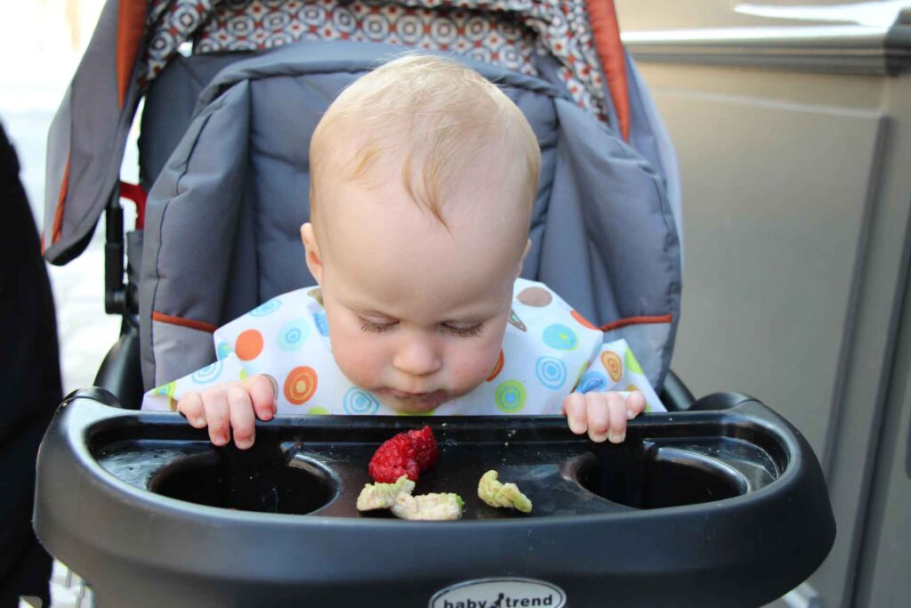 stroller for feeding baby on the go