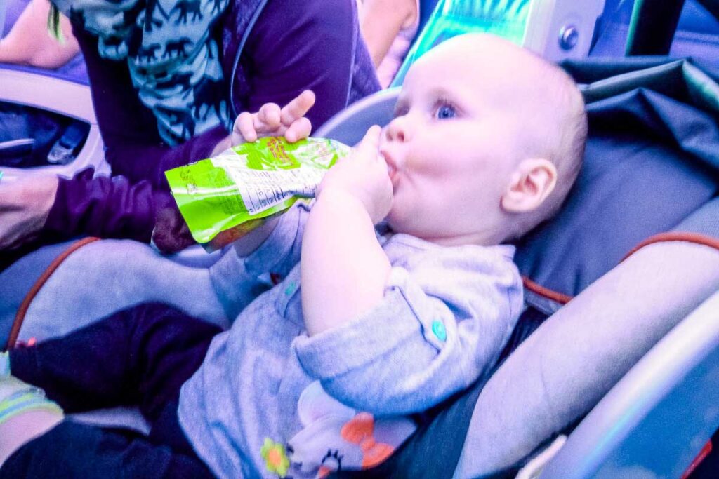 it's wise to bring some extra baby food on your travel days to your baby-friendly all-inclusive resort.