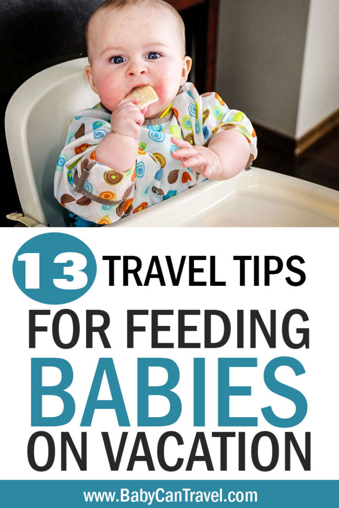 feeding baby solids on vacation