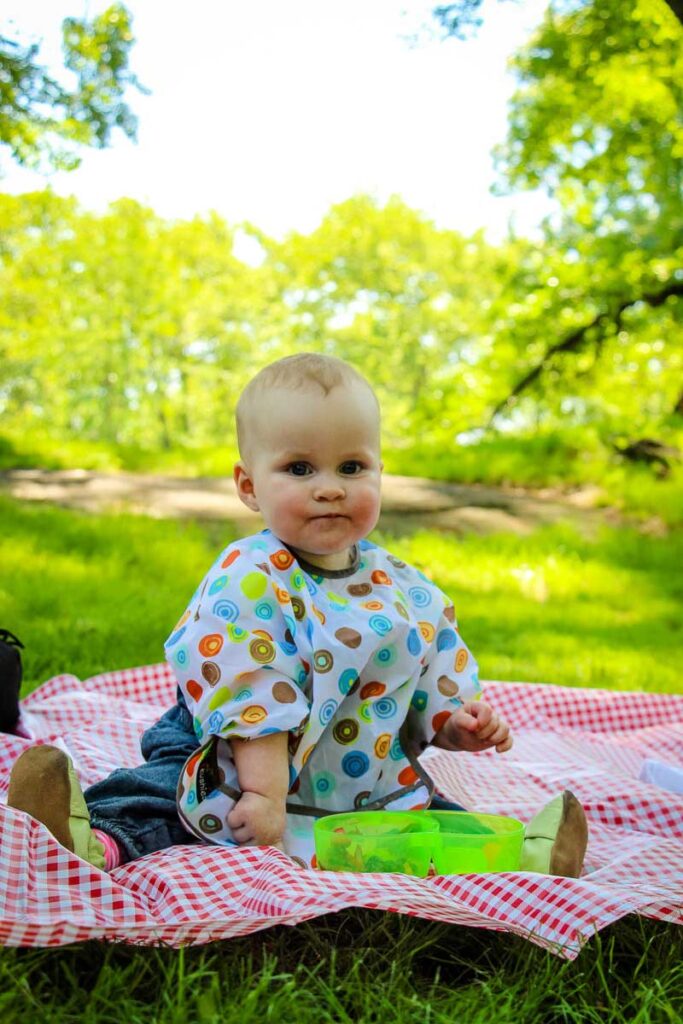 travel with baby food and feeding baby solids on the go