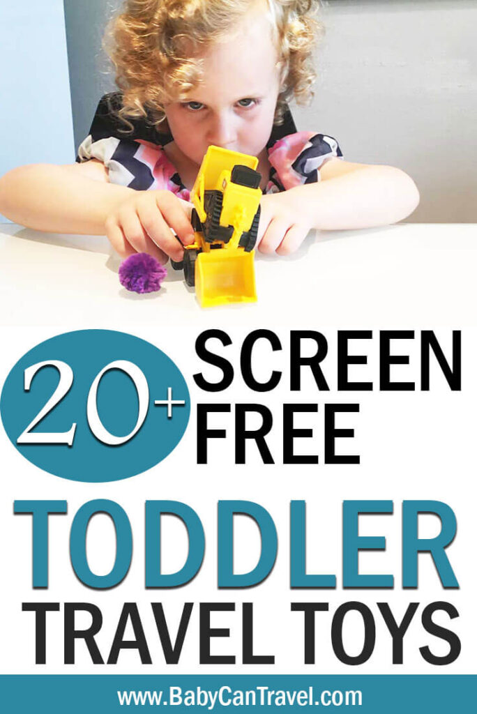 Screen free toddler travel toys