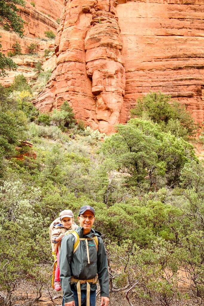 when visiting Sedona with toddlers, try hiking the Fay Canyon Trail - it's one of the most fun things to do with kids in Sedona, AZ