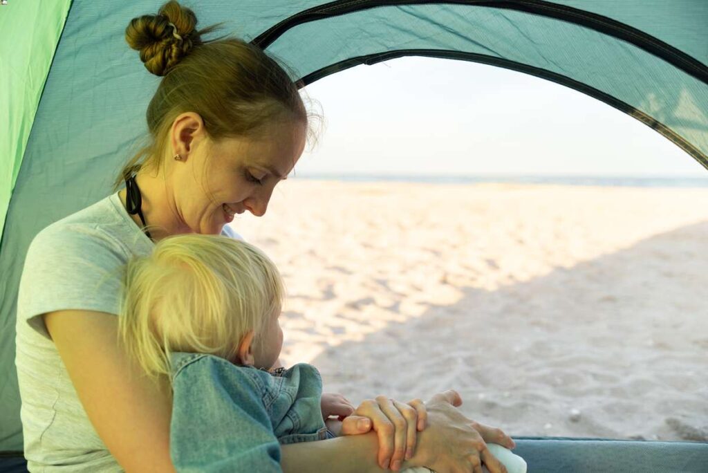 You will find UPF 50+ sun protection on most of the best baby beach tents