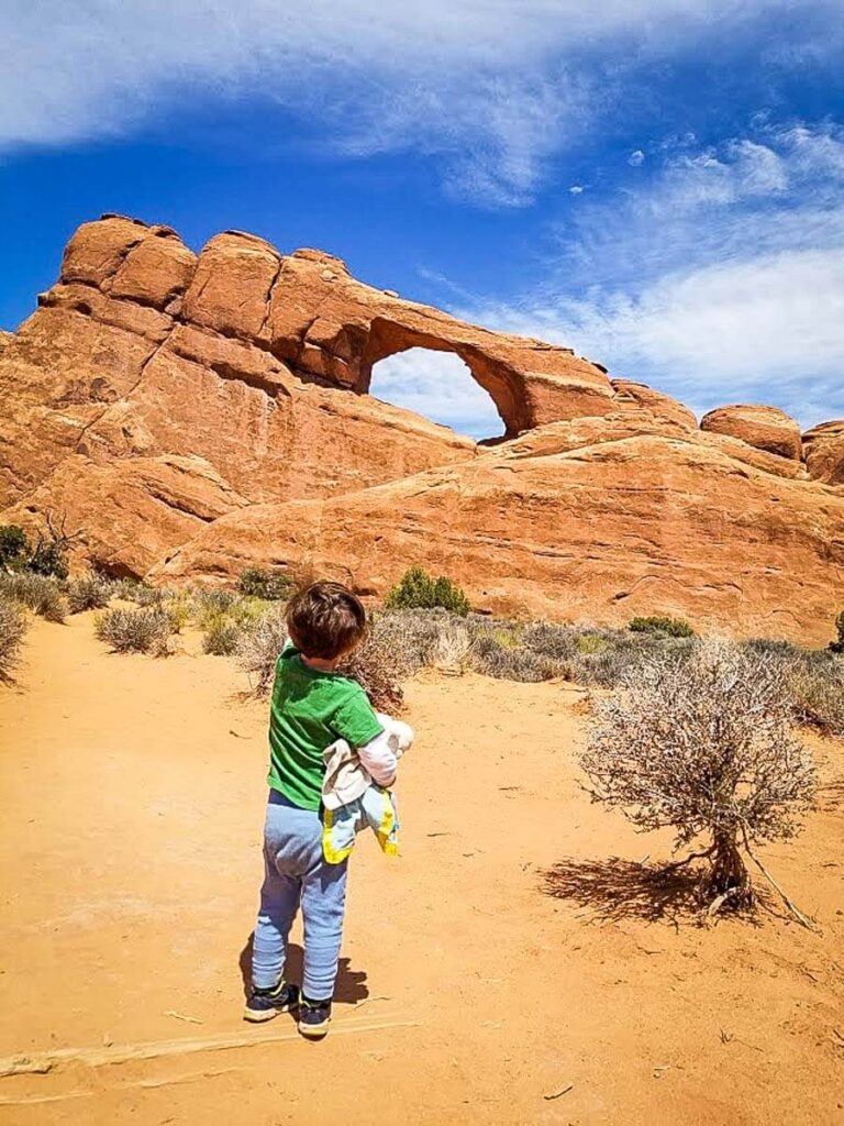 Visiting Arches National Park with a Toddler on a Utah road trip