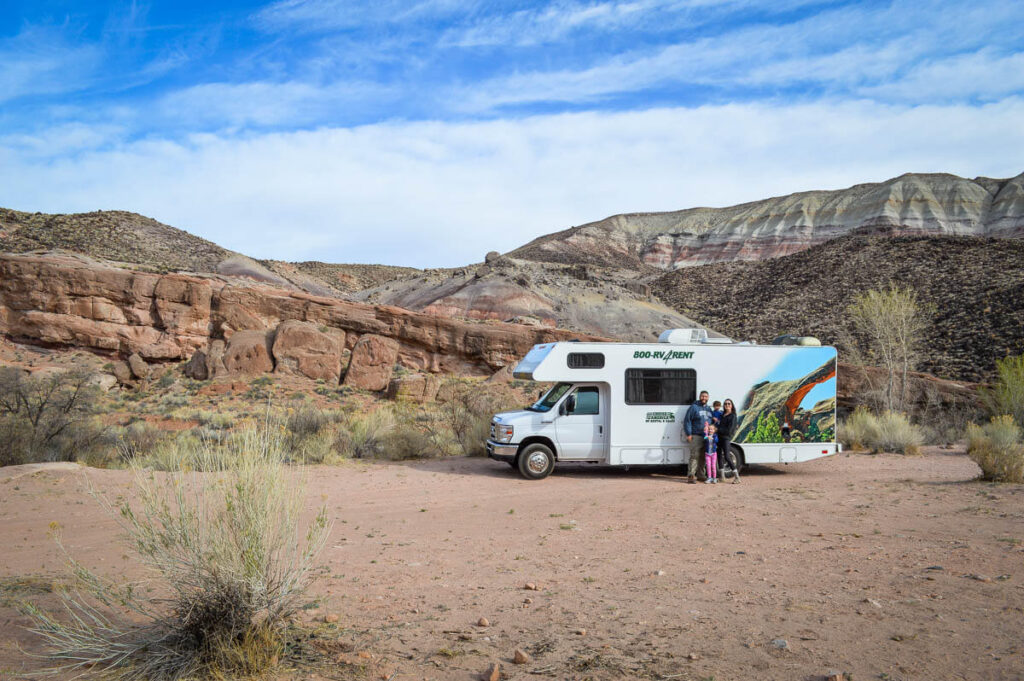 family road trip through Utah's national parks with a todder