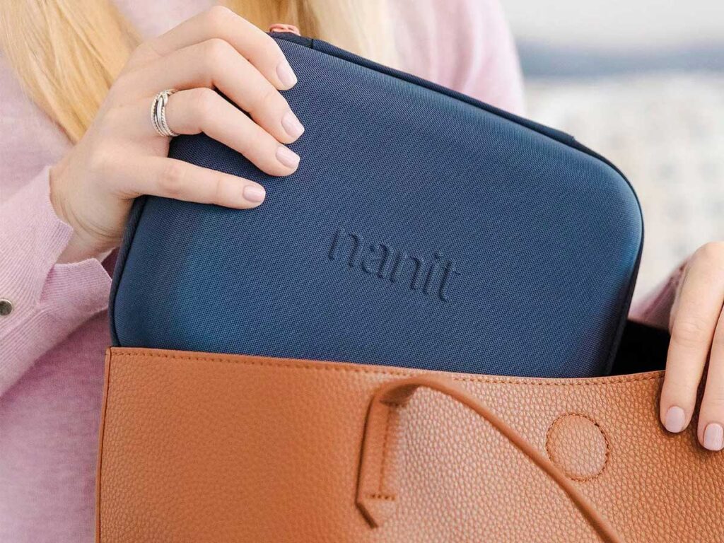 Nanit Pro Travel Case fits in Purse