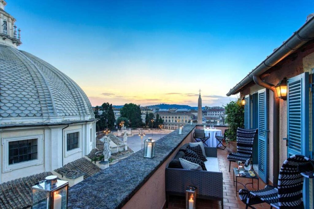 when traveling to Rome with a baby, the Hotel de Russie is the best luxury hotel in Rome which is baby-friendly