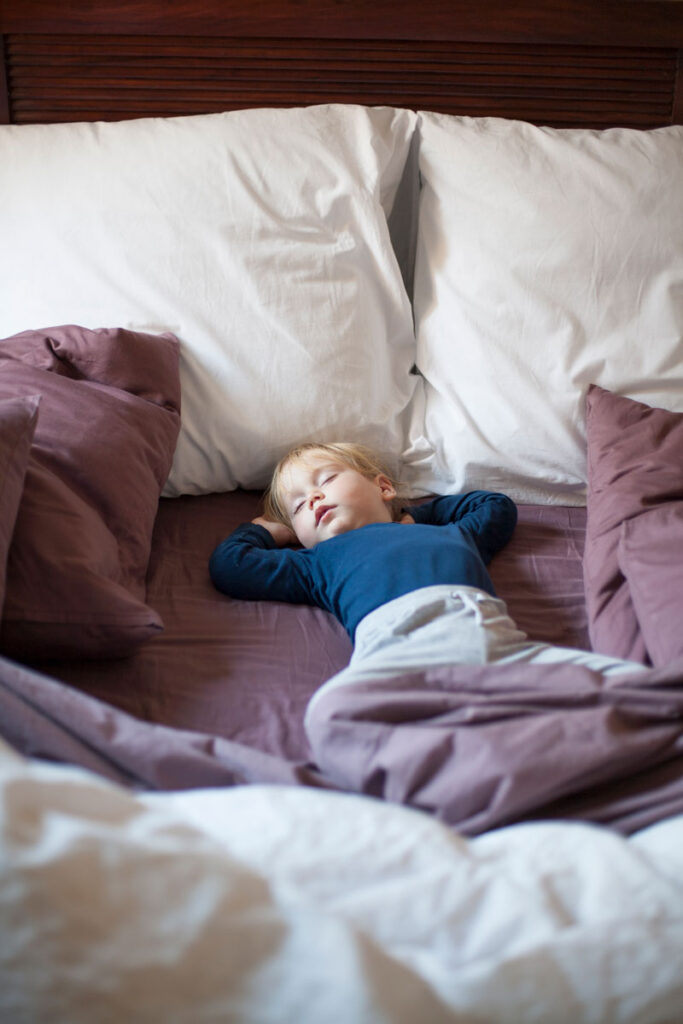 using cushions to keep a toddler from falling out of bed