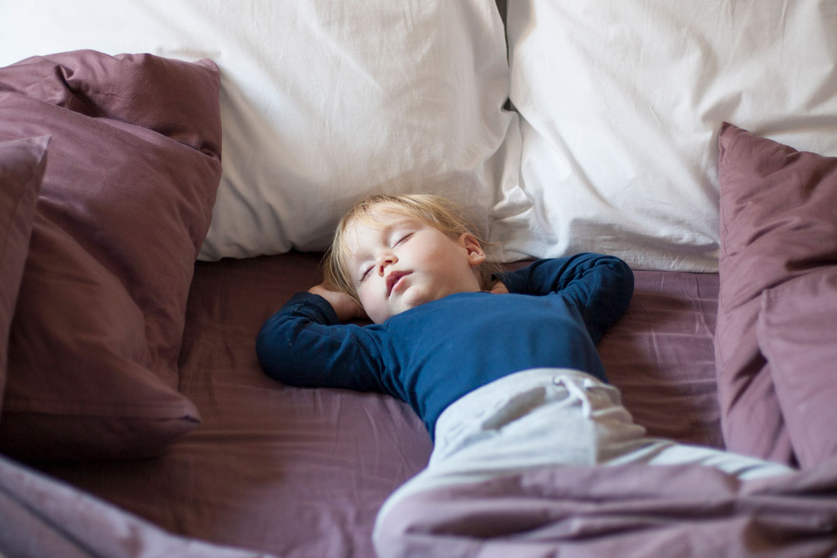 cushions used to keep toddler in bed