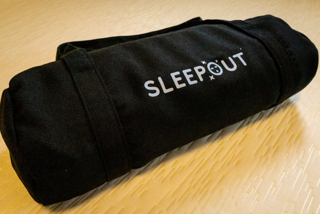 Sleepout blackout curtain carrying bag