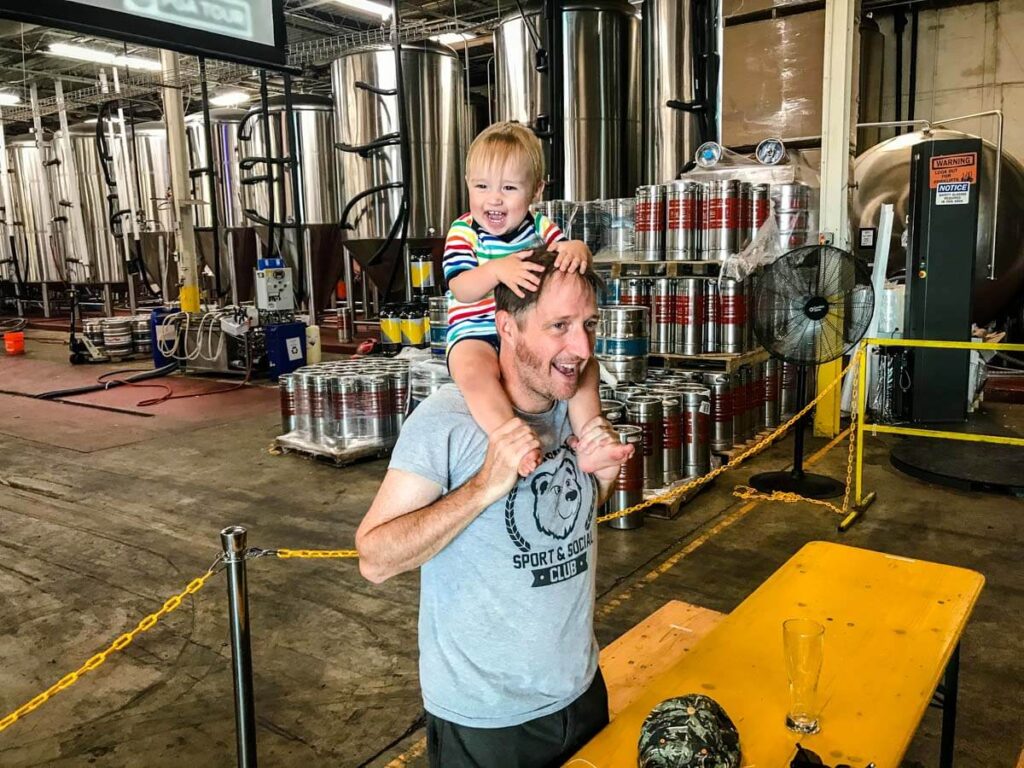 Asheville with a Baby - Visiting Breweries