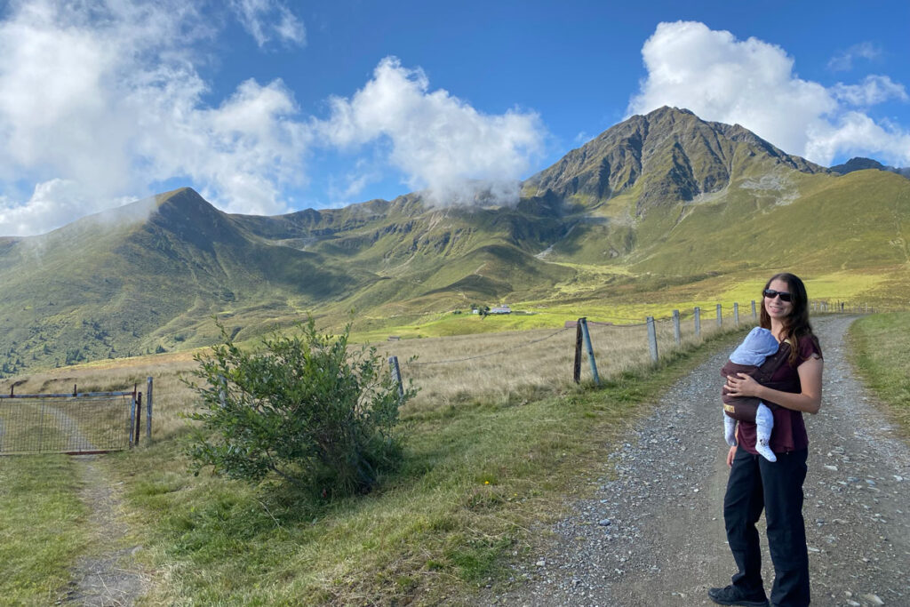 hiking in Innsbruck Austria with a Baby