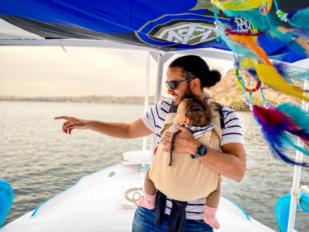 Boat to Philae - Egypt with a Baby