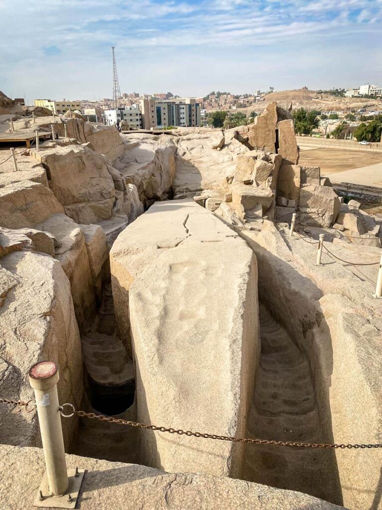 Unfinished Obelisk Aswan - Egypt with a Baby