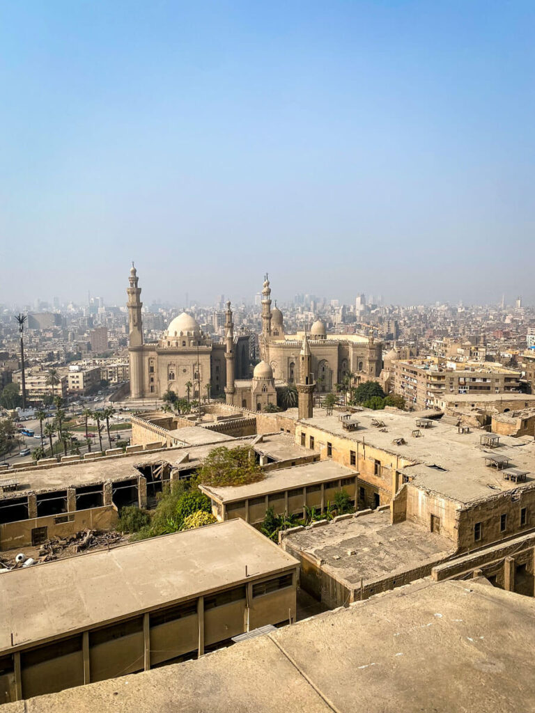 View from Citadel - Cairo Egypt with a Baby