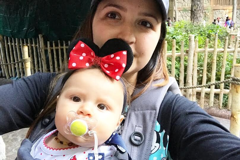 Using a carrier at Disneyland with a baby