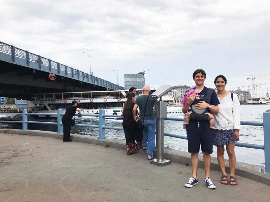 Pathway along Bosphorus - things to do with a baby in Istanbul Turkey