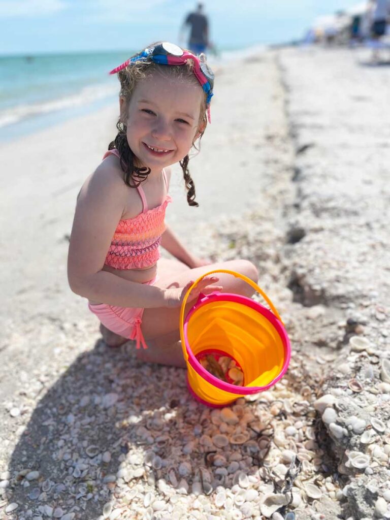 Beach on Sanibel Island - best things to do on Sanibel with kids and toddlers