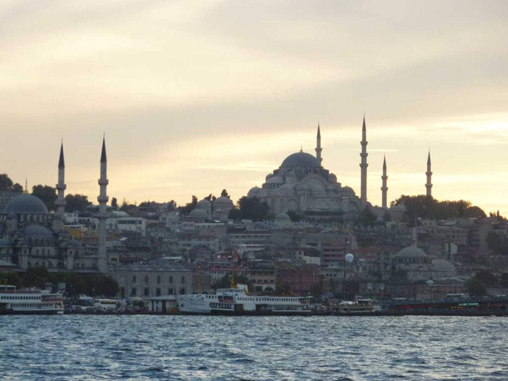 Istanbul Turkey at sunset