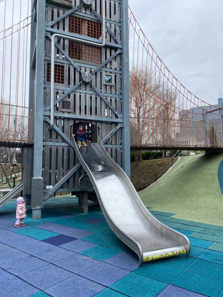 Chicago Maggie Daley Park with toddler