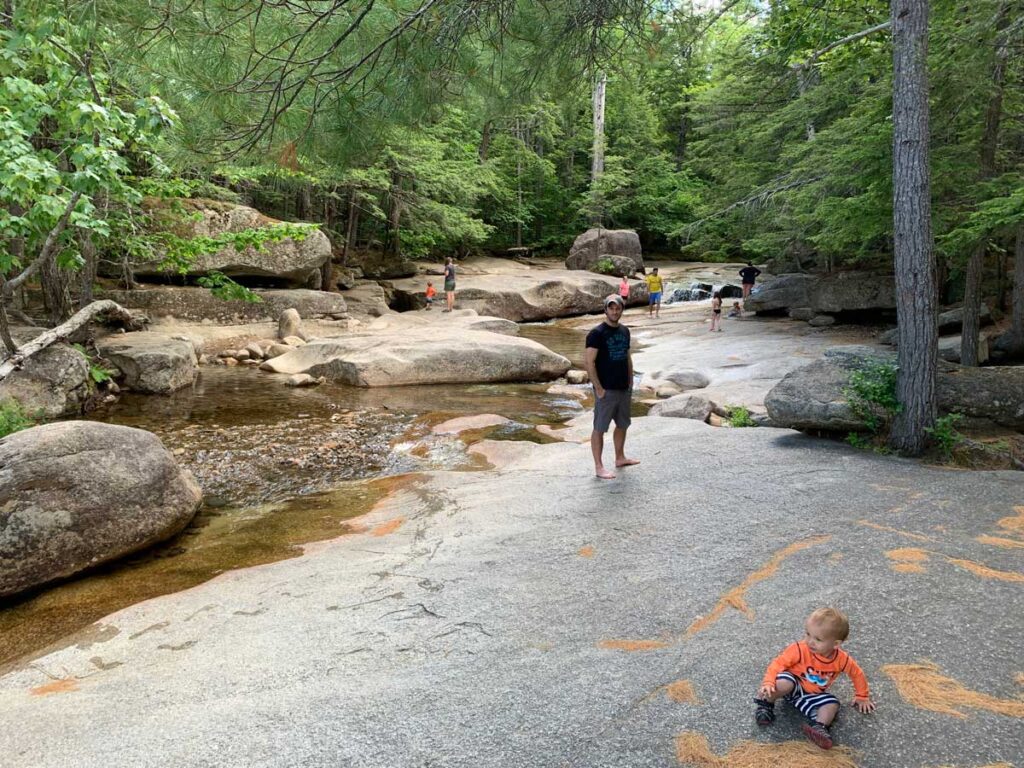 Visiting Diana's Bath with Toddlers (White Mountains)