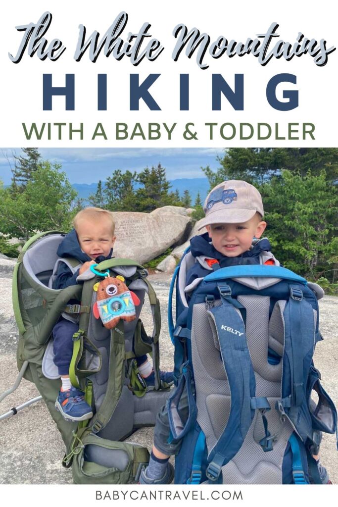 Hiking in the White Mountains with a Baby and Toddler