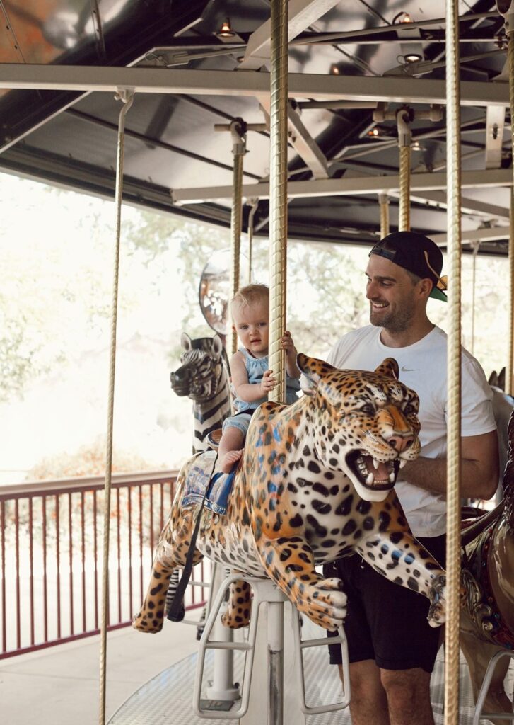 carousel at Living Desert Zoo & Gardens - Palm Desert with a baby or toddler