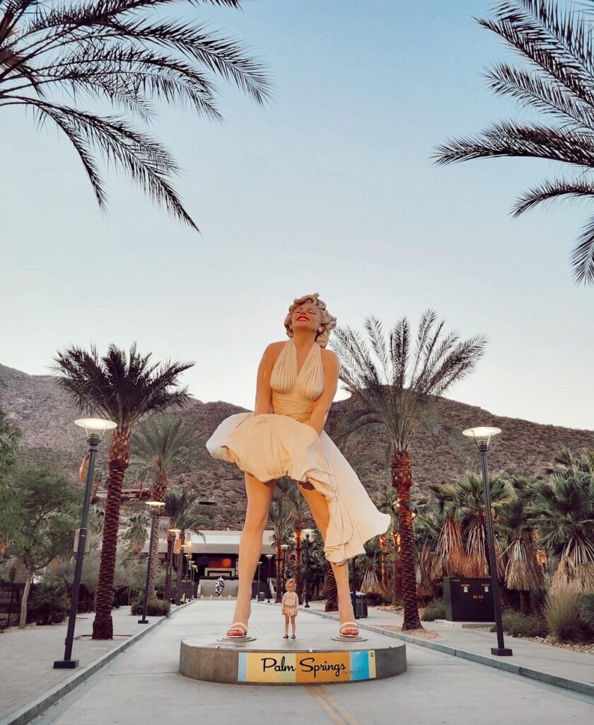 Marilyn Monroe statue - Downtown Park Palm Springs