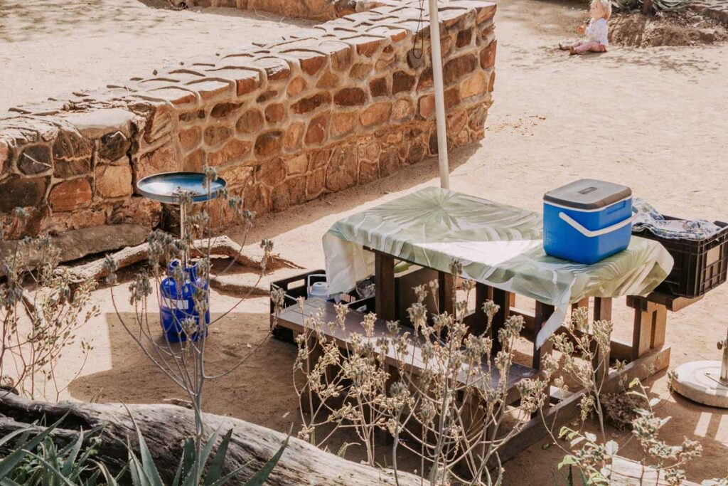 BBq facilities at Kruger National Park rest camp