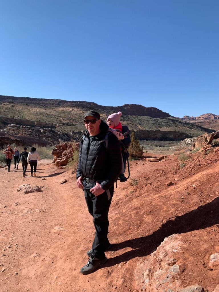 Hiking to Delicate Arch with a toddler