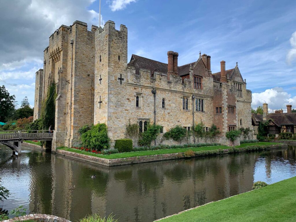 visiting Hever Castle in Kent with a baby