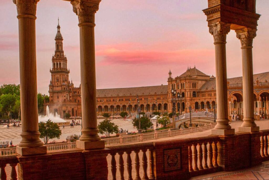 Plaza de Espana in Seville Spain