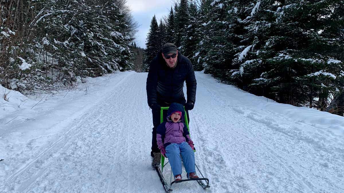 Quebec City in Winter with Toddler