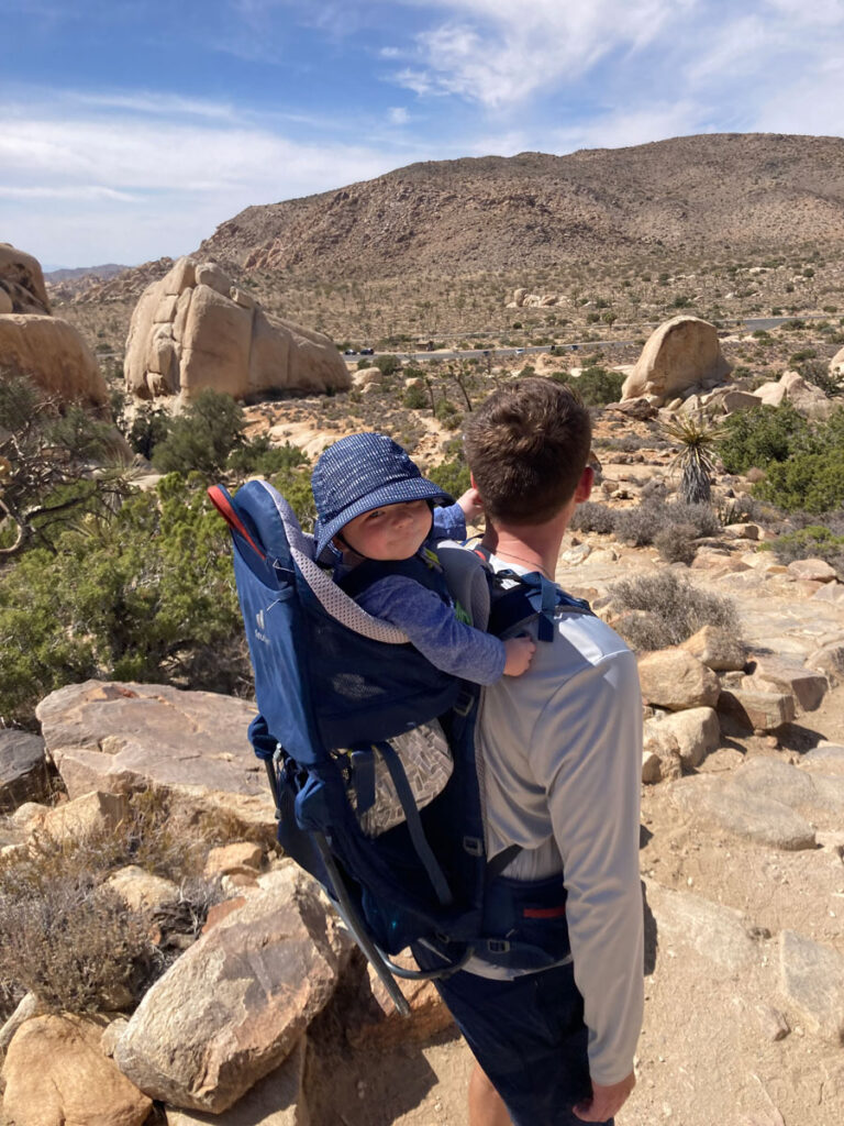 Hiking with a baby in Joshua Tree National Park