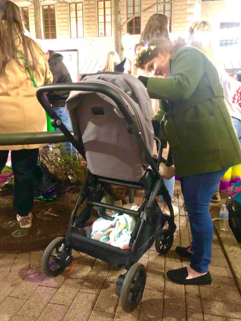 Inglesina Electa Stroller used in a crowded place