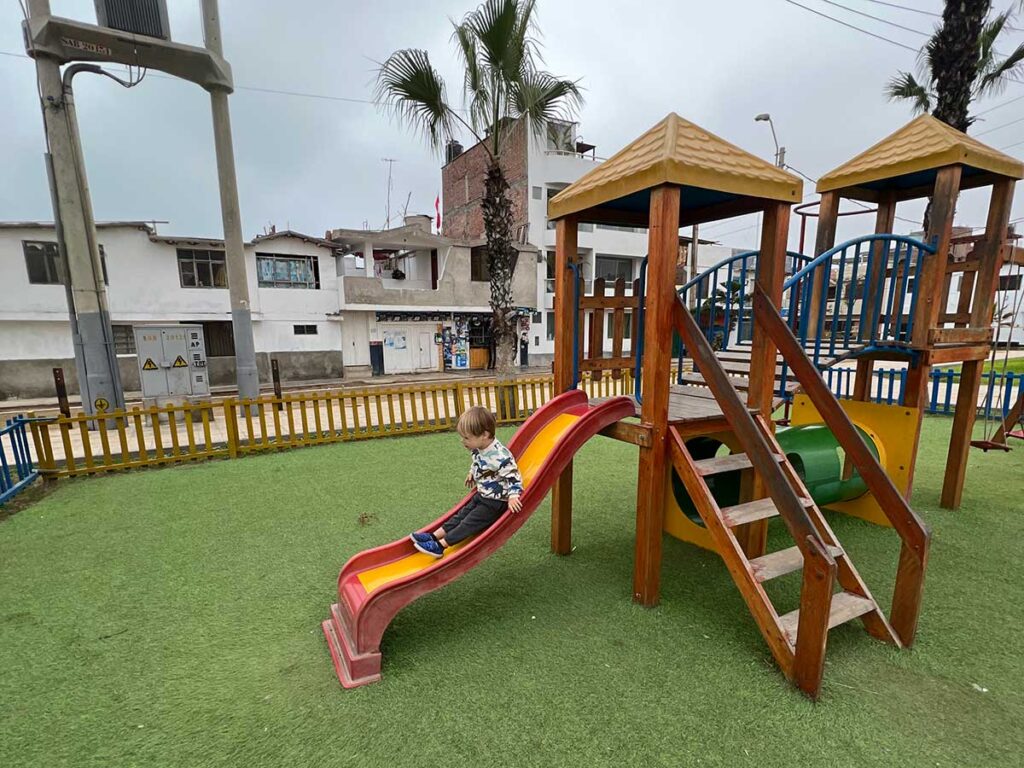 toddler on Punta Hermosa Playground