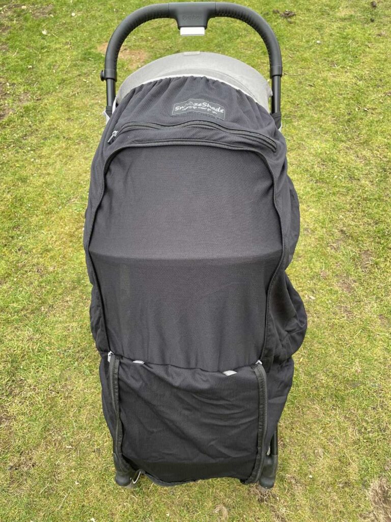 SnoozeShade Plus Review (with front panel open & in shade mode).