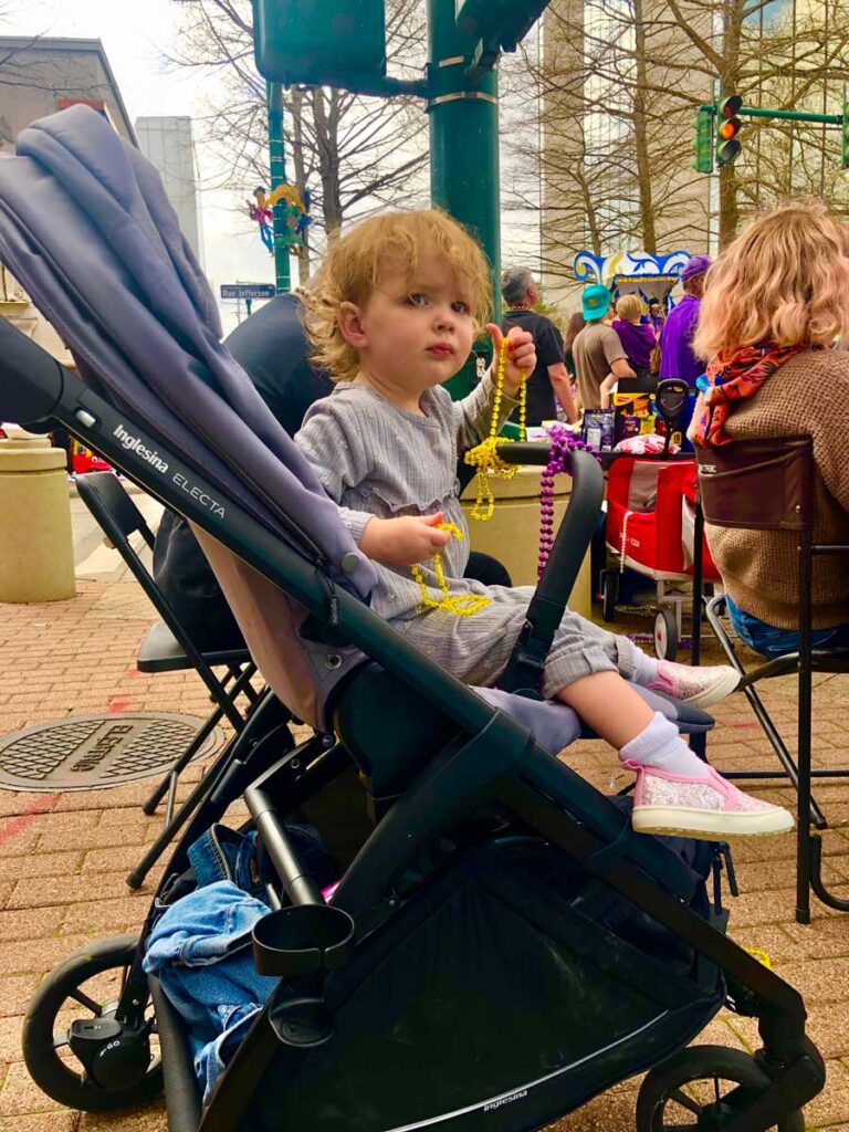 Toddler sitting in Inglesina Electa Stroller