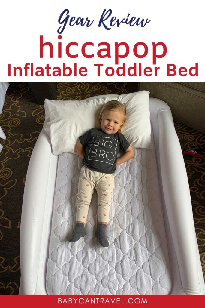 hiccapop inflatable toddler travel bed - Review