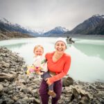 Blue Lakes and Tasman Glacier Walk - toddler travel New Zealand