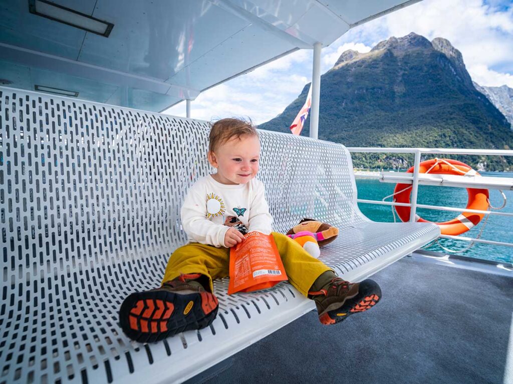 Boat to Milford Sound with toddler