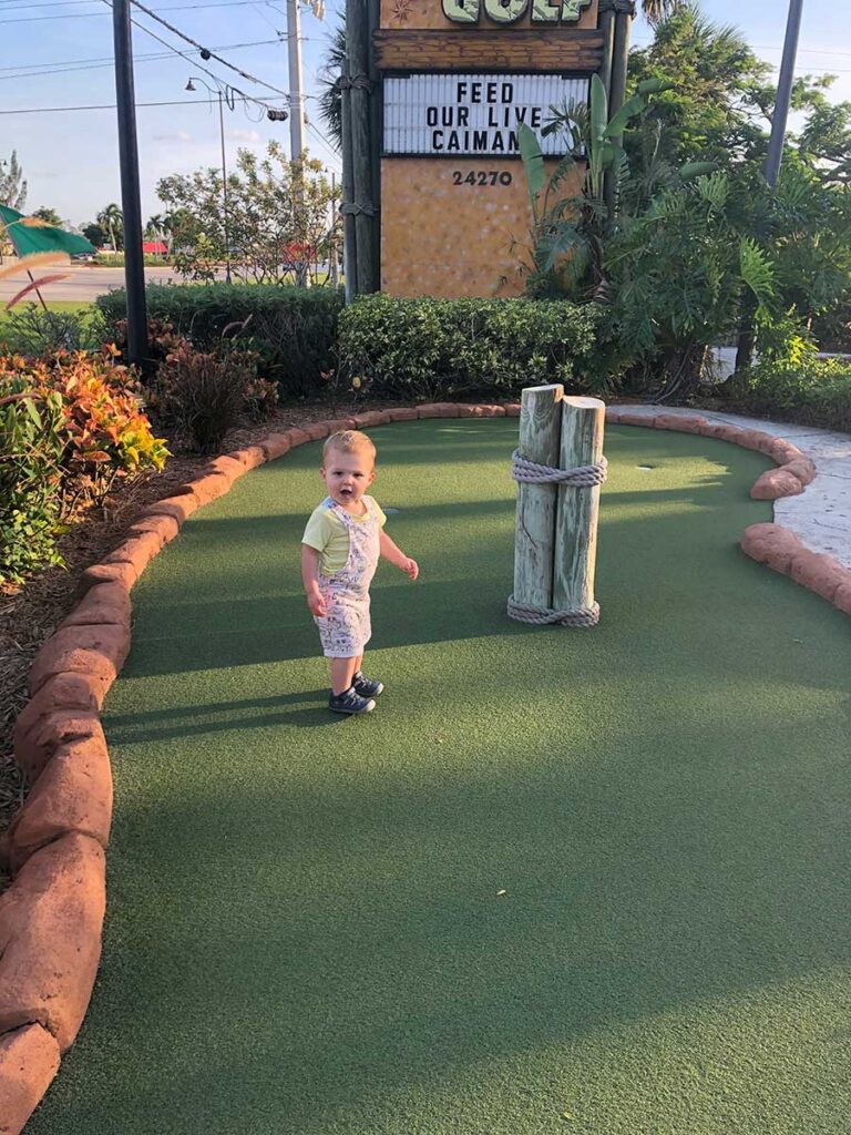 Congo River Golf - Fort Myers with a toddler