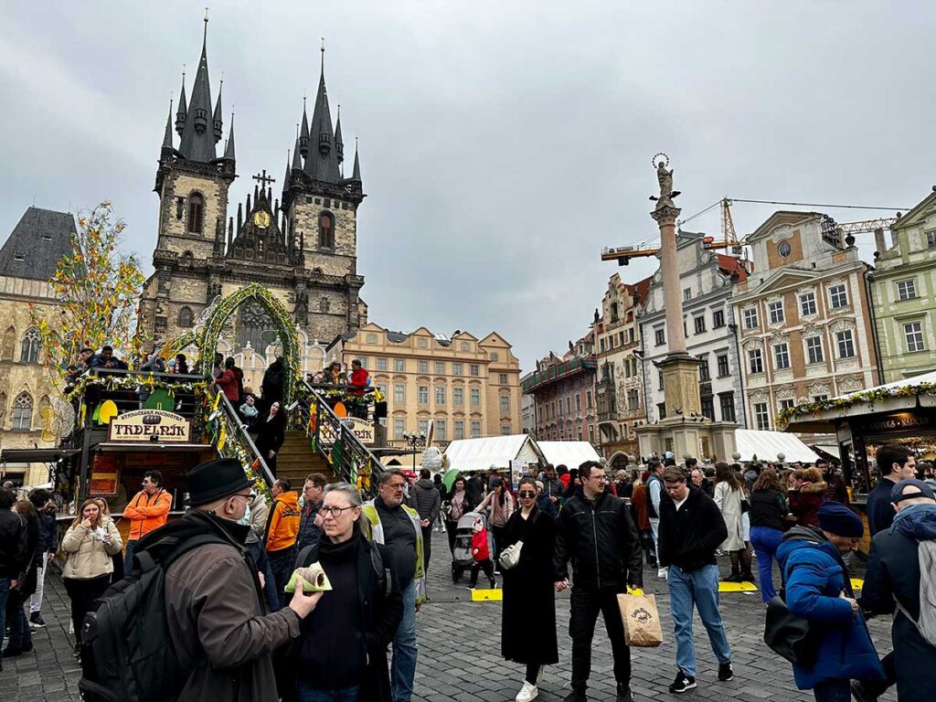 Easter Markets Prague - with baby