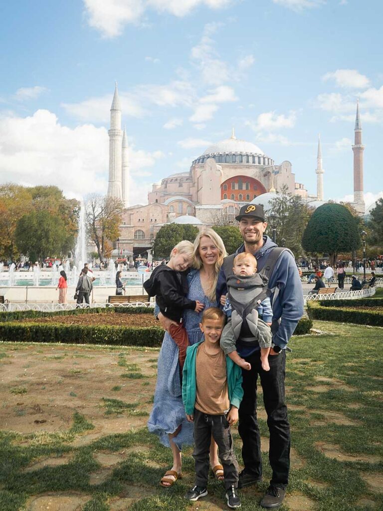 Hagia Sofia - visting Istanbul with baby toddler