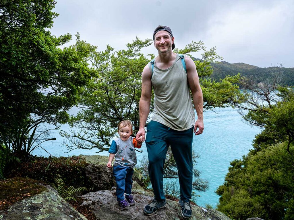 Hiking Abel Tasman Coastal track with toddler - New Zealand