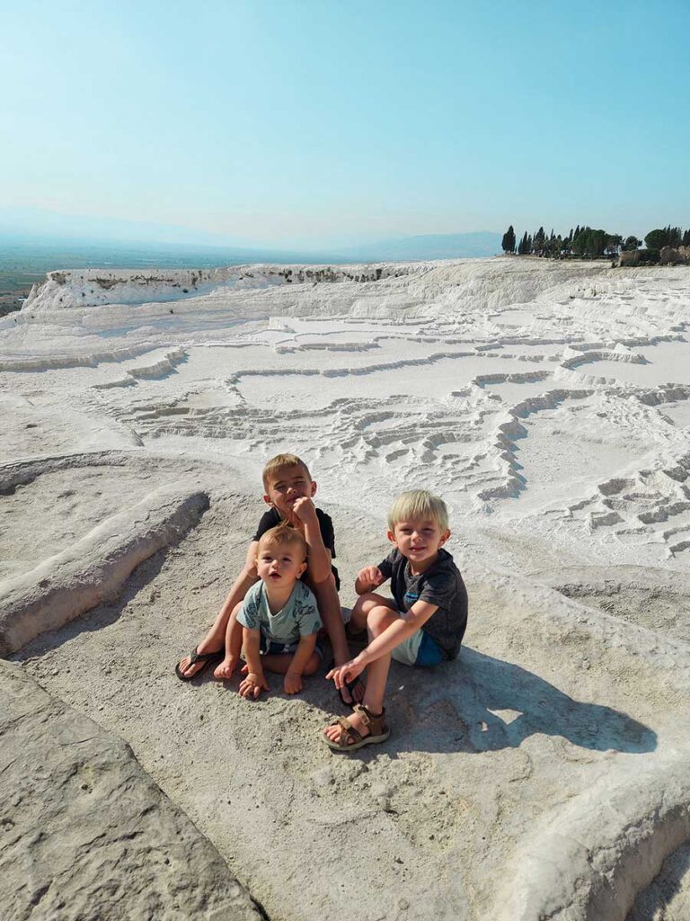 Pamukkale with a baby or toddler