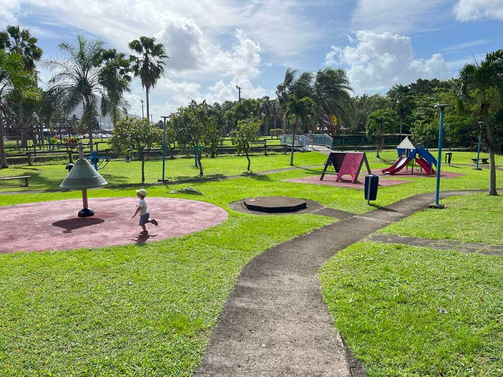 Playground Sainte Luce - Martinique with toddler