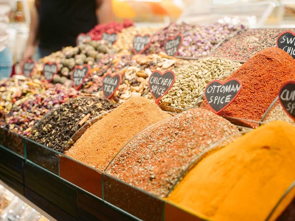 Spice Bazaar - Istanbul with toddler and baby