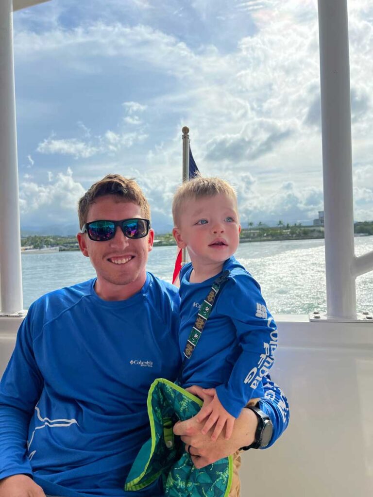 Visiting Pearl Harbor with toddler